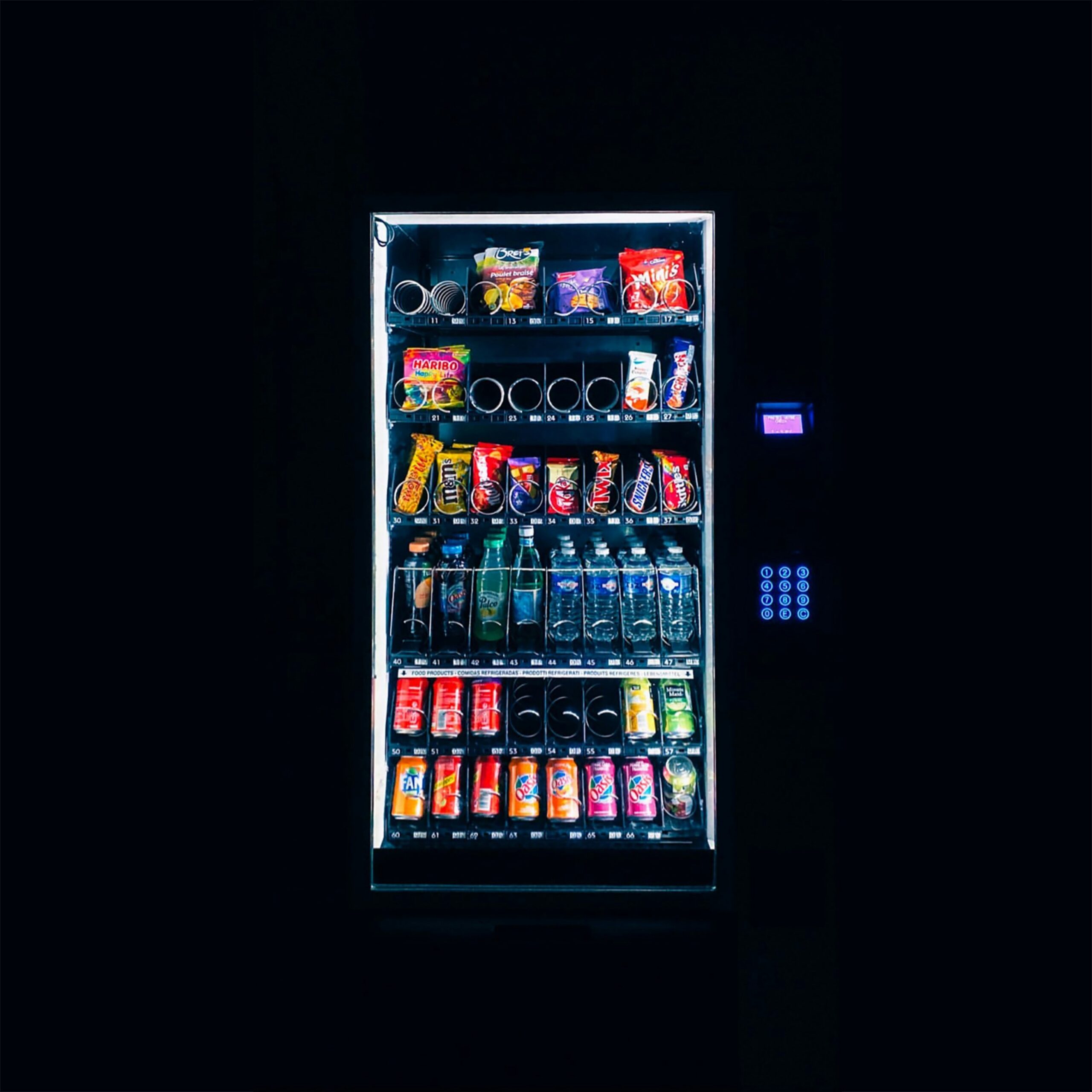 Partner With Us Vending machine dark background