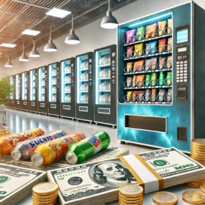 Money earned with vending machine