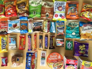 Snacks for vending machines